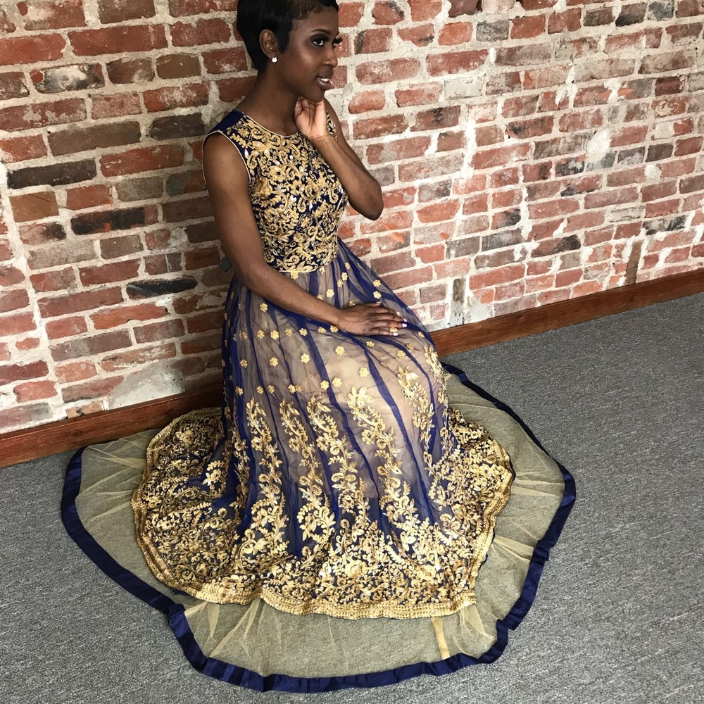 Blue Evening Gown